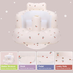 AirSwim inflatable baby chair with built-in pump inflating quickly.