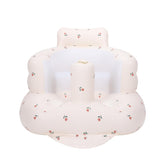 AirSwim inflatable baby chair folded for compact storage and travel.