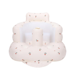 AirSwim inflatable baby chair folded for compact storage and travel.