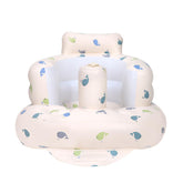 AirSwim inflatable baby chair front view shows supportive backrest for learning to sit.