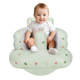AirSwim inflatable baby seat backrest provides supportive curved design for learning to sit