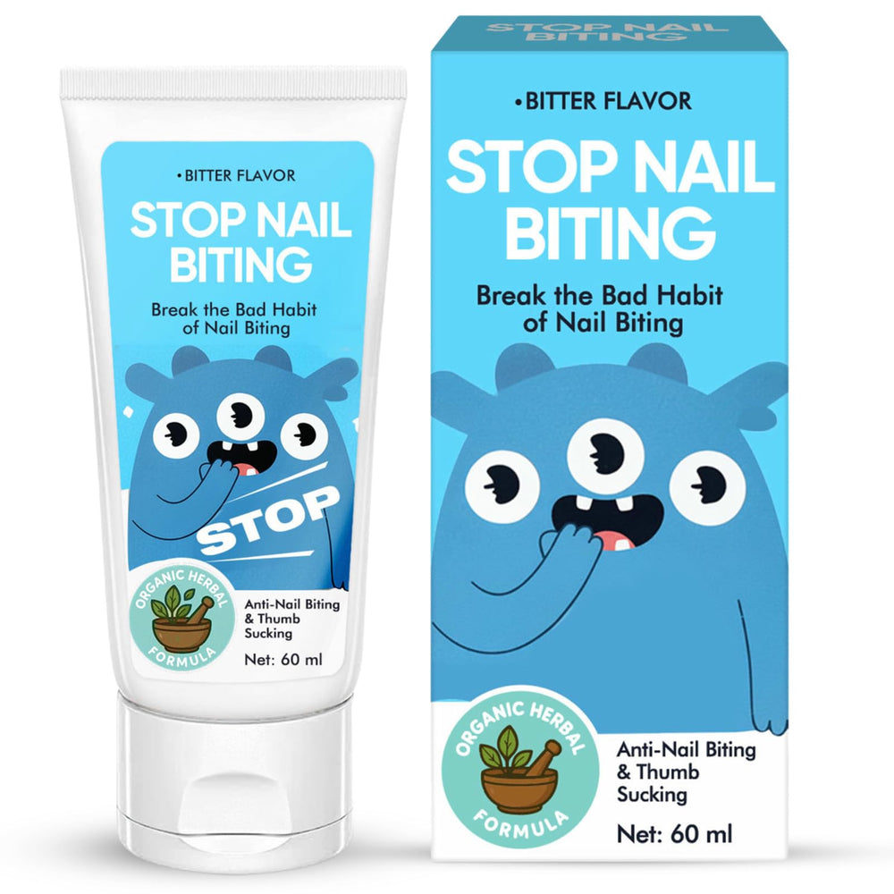 AiRunTech nail-biting-treatment-kids-bottle-60ml with natural bitter formula for kids.