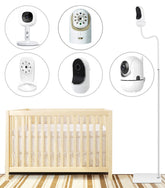 AISVAN baby monitor floor stand assembly for easy setup.