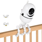 AISVAN tripod mount attaches to HelloBaby HB65 for flexible camera angles