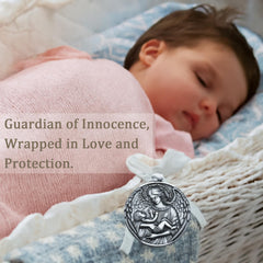 aiviwiai crib wall decor in silver tone adds vintage charm.