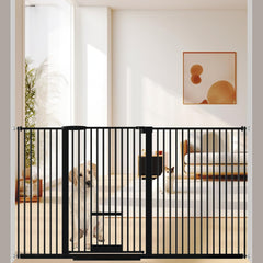 AiWMGL dog gate tall door adjustable for varying pet sizes and room flow