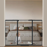 AiWMGL gate 40.55 tall shows ultra-narrow spacing for small-child safety.
