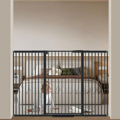 AiWMGL gate 40.55 tall shows ultra-narrow spacing for small-child safety.