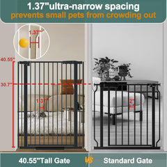 AiWMGL ultra-narrow spacing shows 1.37-inch gaps for safer containment.