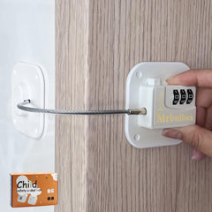 AIXIAOYA fridge lock pad-front view shows a sturdy kid-safe latch for cabinets.