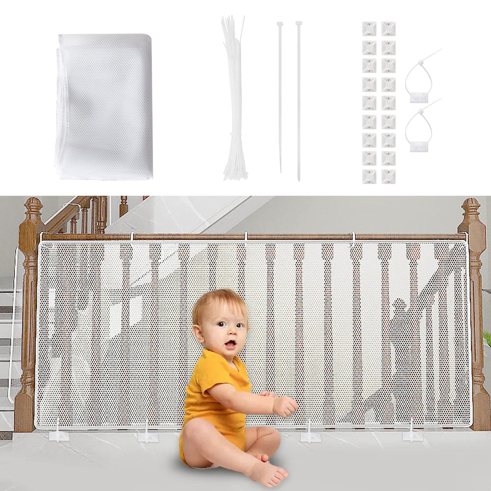 Aixingyun child safety net installed on stairs for enhanced baby protection