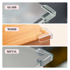 AIXMEET easy-install corner protector with adhesive; quick fix for table corner safety.