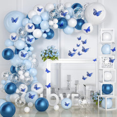 Aixoom blue butterflies 3D style3 offers versatile decor patterns