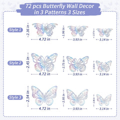 Aixoom Style A medium butterfly creates layered depth on gallery wall