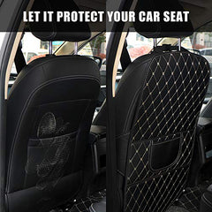 Aiydachy Kick Mats side view highlights full-seat coverage and easy wipe-clean surface.