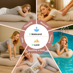 AJOFIEK pillow back-hip-pelvic support reduces pressure during rest.