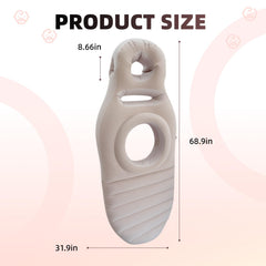 AJOFIEK pregnancy pillow belly-hole design supports safe stomach sleeping with comfort.