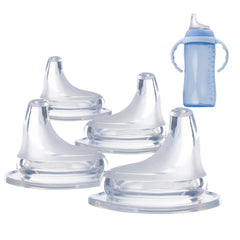 Ajrwiiy 4-pack soft spout for NUK Active cups supports smooth transition and leak-free sipping.