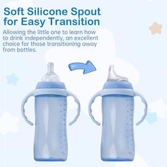 Ajrwiiy air-vent spout demonstrates built-in vent reduces swallowed air during sipping.