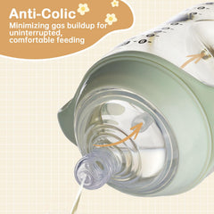 Ajrwiiy micro air vent reduces air intake and gas during feeds.