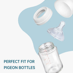 Ajrwiiy soft-spout closeup demonstrates gentle silicone for baby's gums.