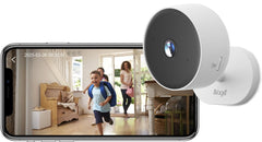 Alaga 2K indoor camera front view helps discreet home security.