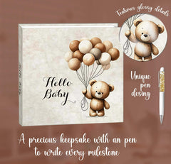 Alejastore baby memory book milestones spread for ultrasound photos and first steps
