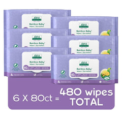 Aleva Naturals Bamboo Baby Wipes cleaning diaper area without irritation, perfect on-the-go