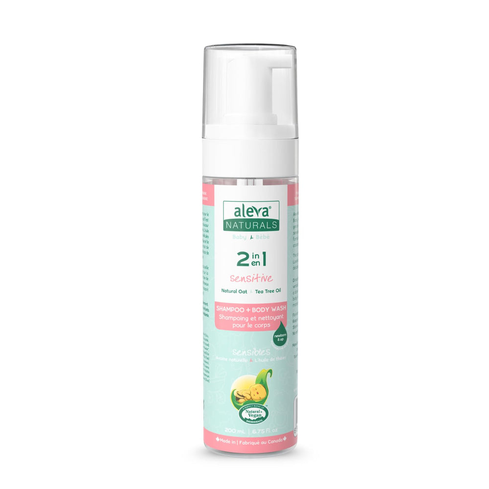 Aleva Naturals Tea Tree 2in1 bath bottle-foam for easy bath time on sensitive skin