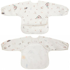 Ali+Oli Smock Bib Woodlands long-sleeve during meals protects clothing