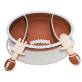 ALIADOOS american-football-baby-plate engages kids with a playful design and helps reduce spills.