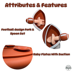 ALIADOOS football-spoons offer an ergonomic grip for easy self feeding.