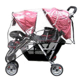 Aligle Weather Shield front seat view with dry baby and clear visibility