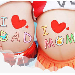 ALINILA couples photo prop setup captures sweet moments during pregnancy sessions.