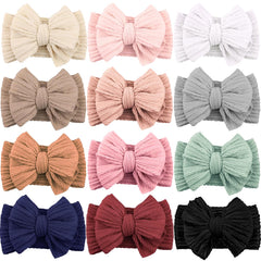 ALinmo 12-pack baby headbands set shown for versatile outfits and easy styling