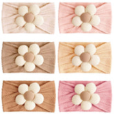 ALinmo 6pc baby flower headbands set in vibrant colors for versatile daily outfits.