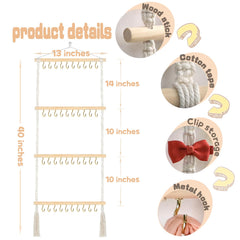 ALinmo headband holder nursery decor display keeps accessories neatly visible.