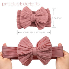 ALinmo ultra-soft nylon headbands provide stretch for newborns through toddlers
