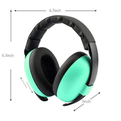 Alitamei mint green headphones with soft PU cushions for gentle wear
