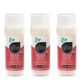 All Good Baby & Kids Sunscreen Butter Stick on the face provides SPF 50 protection