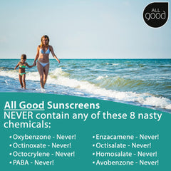 All Good Makes Everything Better sunscreen butter stick for water play with 80-minute resistance.