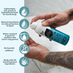 All Good Sports sunscreen butter stick on ears protects sensitive areas during activity.
