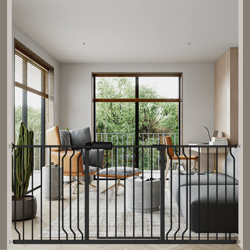 ALLAIBB extra-wide gate closed for secure doorway passage