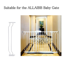 ALLAIBB walk-through gate in use between rooms with auto-close safety for kids and pets.