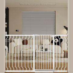 ALLAIBB White gate height 40.55 inches for tall doorway safety