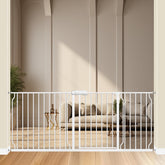 ALLAIBB extra-wide gate in closed position for secure doorway use