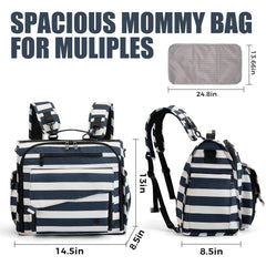ALLCAMP diaper backpack convertible tote style for versatile everyday carry and quick item access.