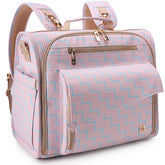 ALLCAMP Diaper Backpack front view shows spacious pockets for quick diaper changes