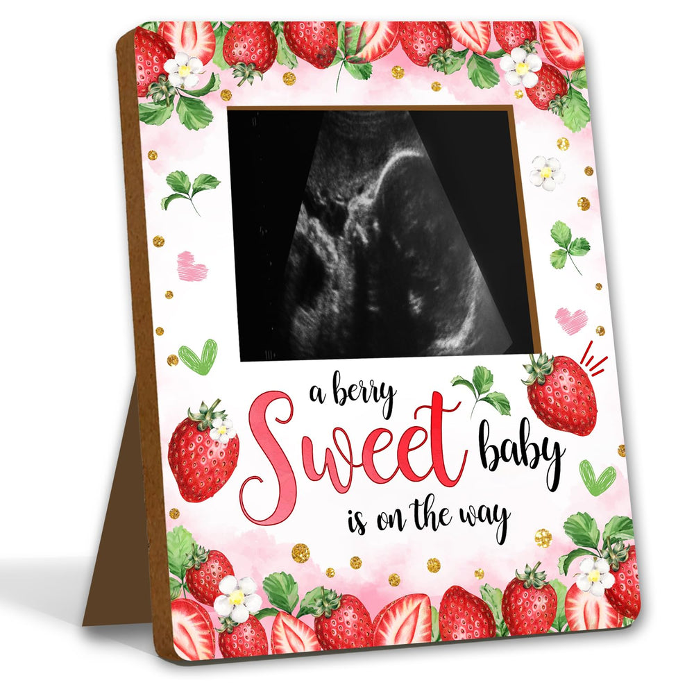 ALodr strawberry baby shower frame 8x10 displaying keepsake photo beautifully