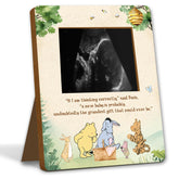 ALodr Winnie milestone frame front view perfect for ultrasound or milestone photo display.